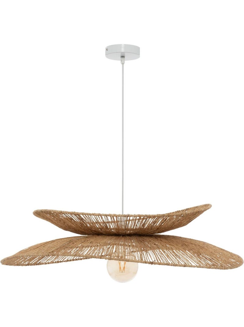 Lampada a sospensione alara in juta beige d69,5cm Beige - Kiabi