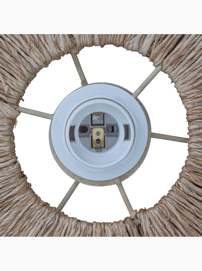 Lampada a sospensione alara in juta beige d69,5cm Beige - Kiabi