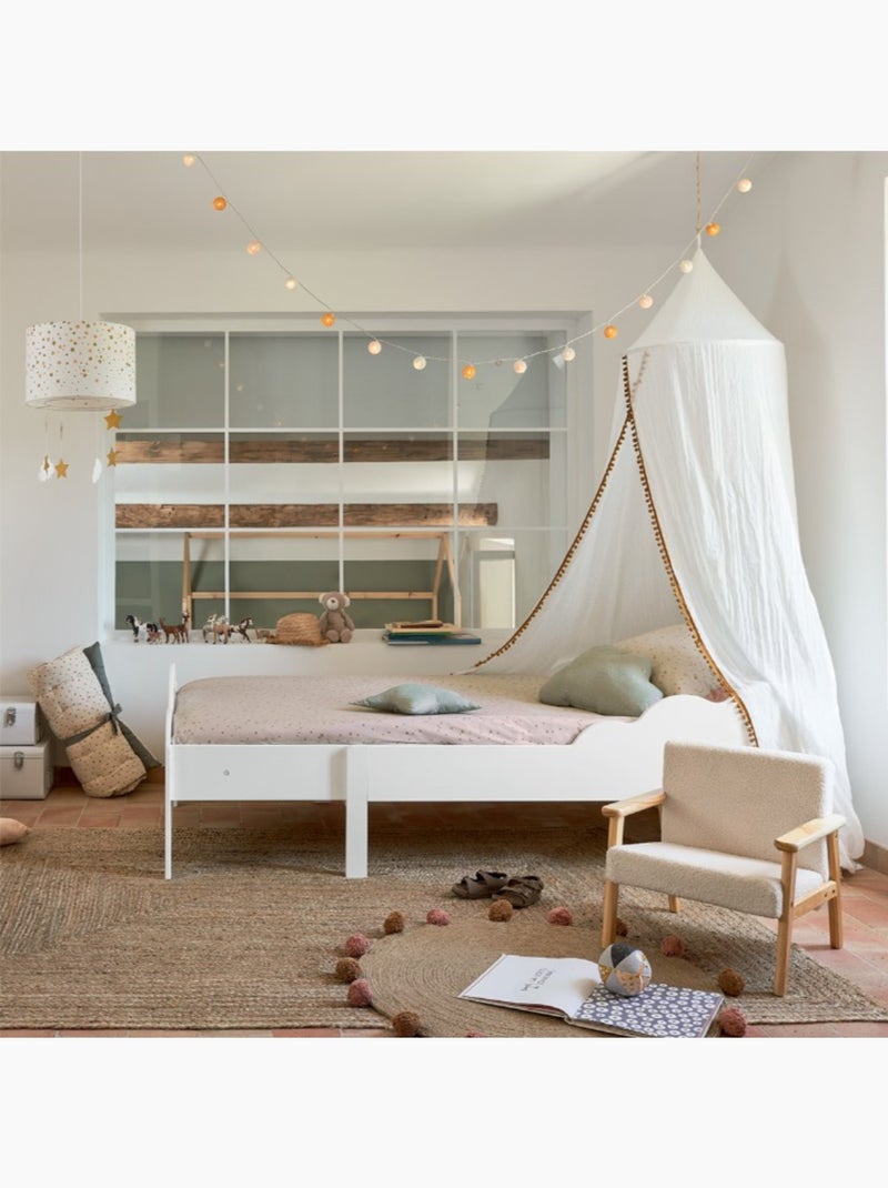 Lampada a sospensione cilindrica h.30cm bianco e ocra Multicolore - Kiabi
