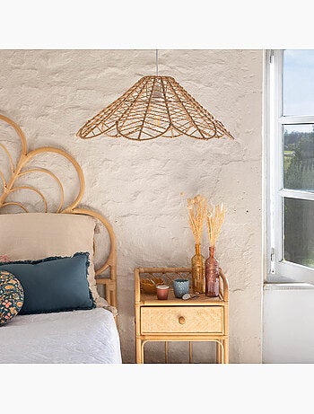 Lampada a sospensione folk beige d58cm
