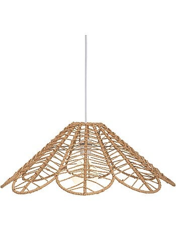 Lampada a sospensione folk beige d58cm