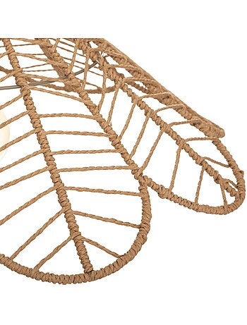Lampada a sospensione folk beige d58cm