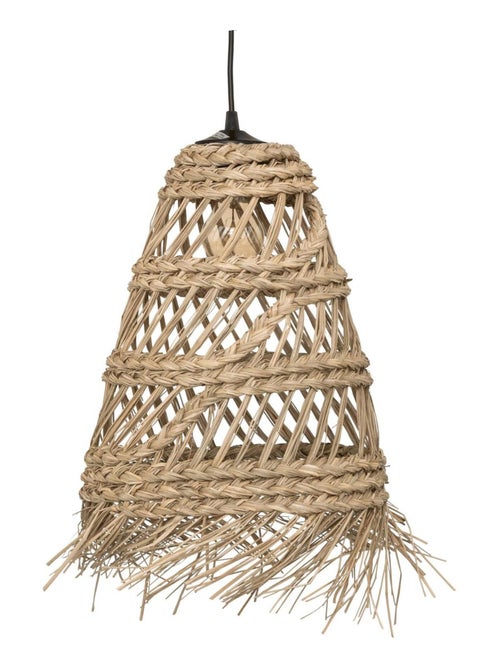 Lampada a sospensione in canna con frange - Kiabi