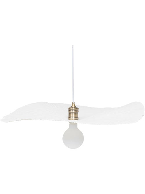 Lampada a sospensione in cartapesta tehani bianco d57cm - Kiabi