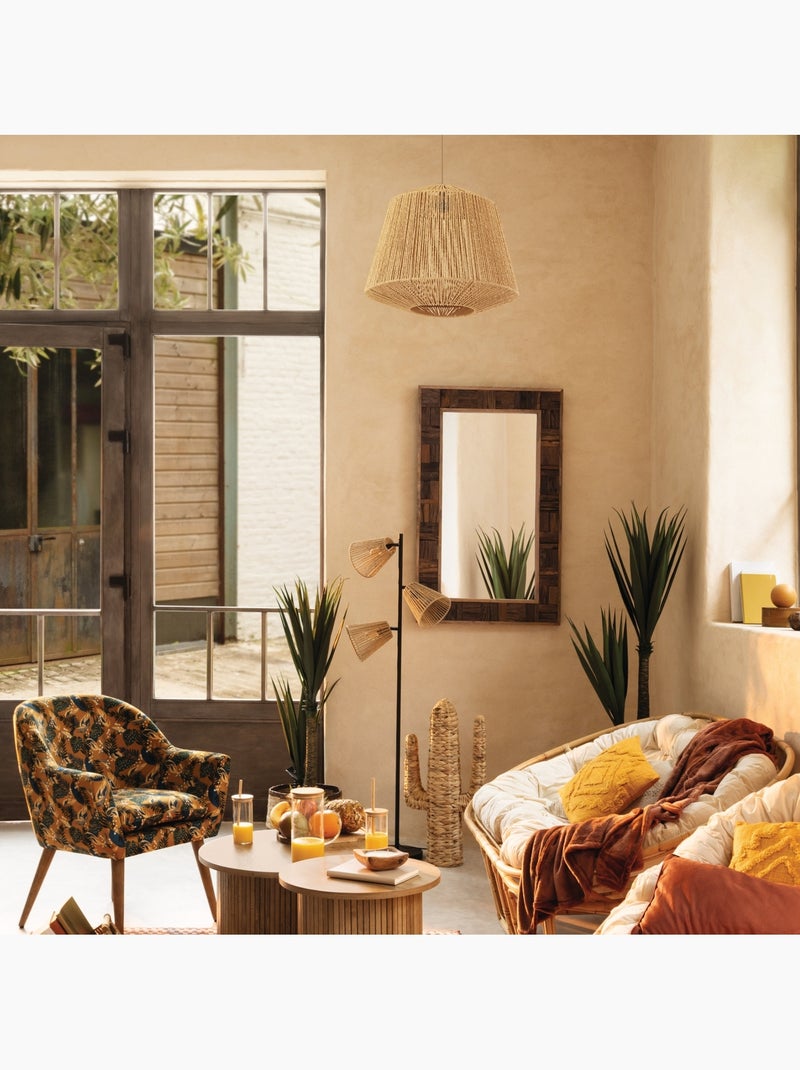 Lampada a sospensione in corda Jily Beige - Kiabi