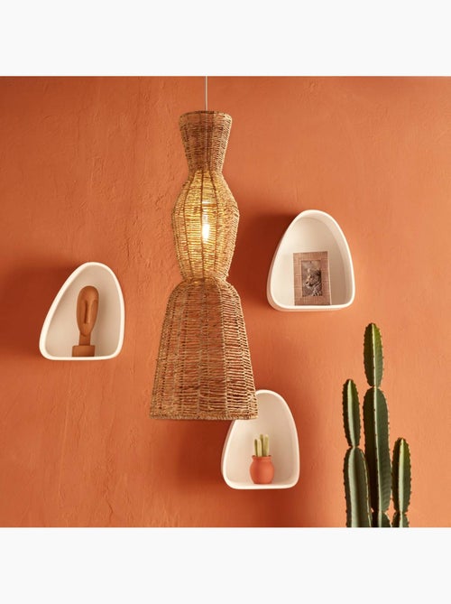 Lampada a sospensione in juta e acciaio, design verticale - Kiabi Lampada a sospensione in juta e acciaio, design verticale - Kiabi