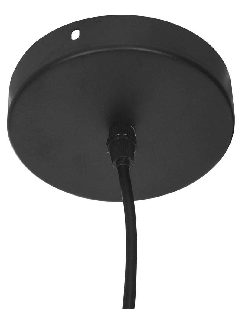 Lampada a sospensione in metallo e legno Nero - Kiabi