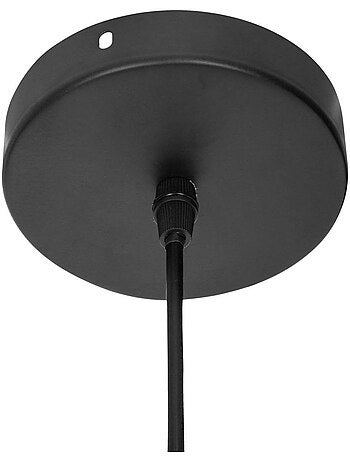 Lampada a sospensione in metallo nero