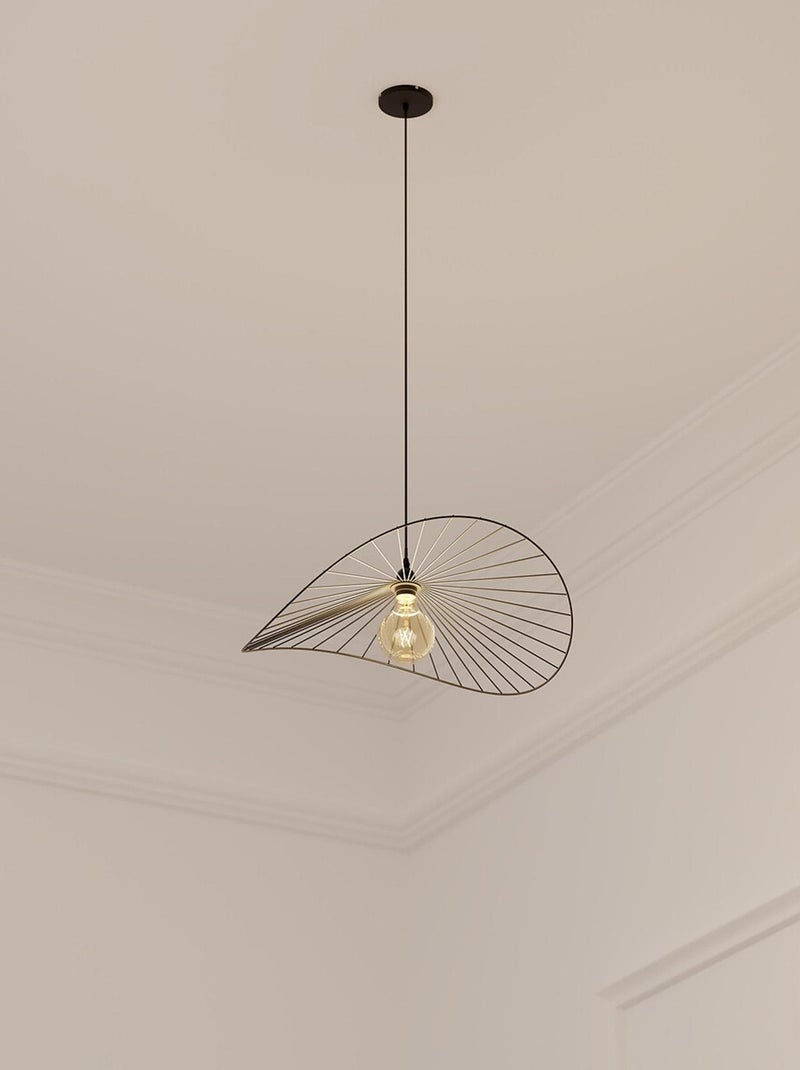Lampada a sospensione in metallo nero Nero - Kiabi