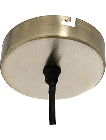 Lampada a sospensione in ottone martellato