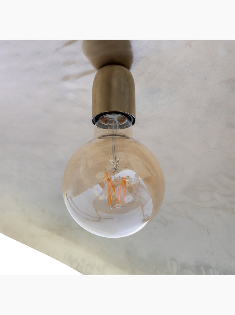Lampada a sospensione in ottone martellato Dorato - Kiabi