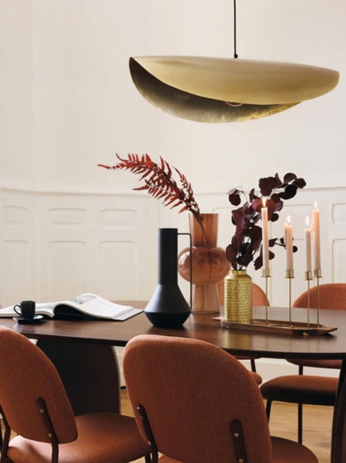 Lampada a sospensione in ottone martellato - Kiabi