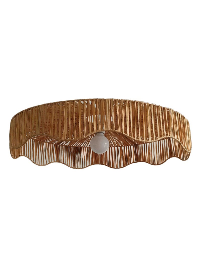 Lampada a sospensione in rafia intrecciata Beige - Kiabi