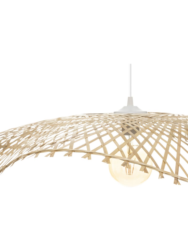 Lampada a sospensione in stile cappello di paglia Beige - Kiabi