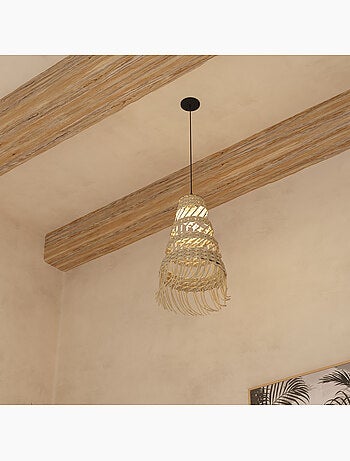 Lampada a sospensione lahys d28cm beige
