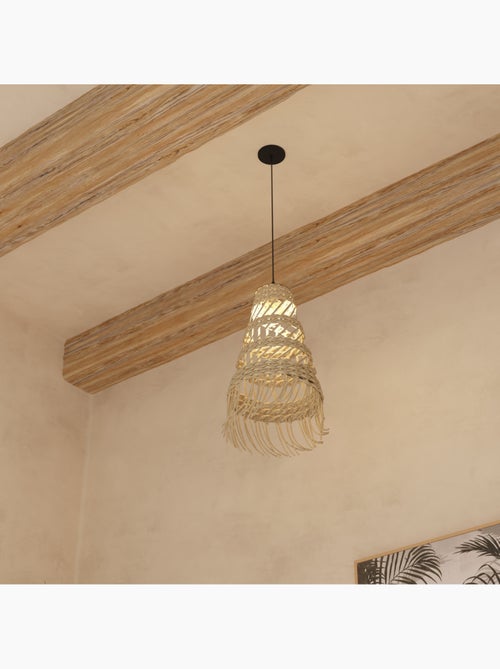 Lampada a sospensione lahys d28cm beige - Kiabi