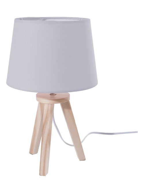 Lampada a treppiede in legno - Kiabi
