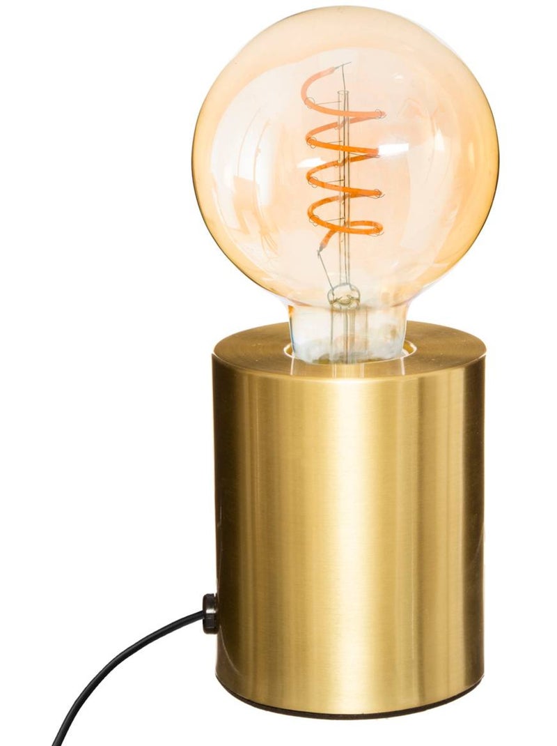 Lampada con base dorata saba h11cm Dorato - Kiabi