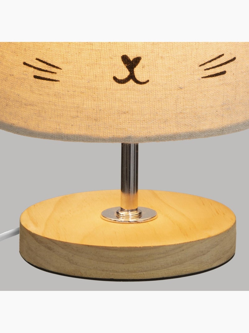 Lampada con paralume a forma di gatto Grigio - Kiabi
