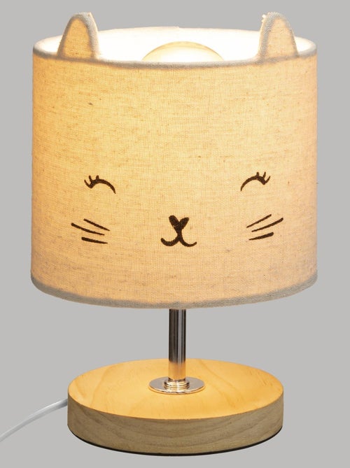 Lampada con paralume a forma di gatto - Kiabi