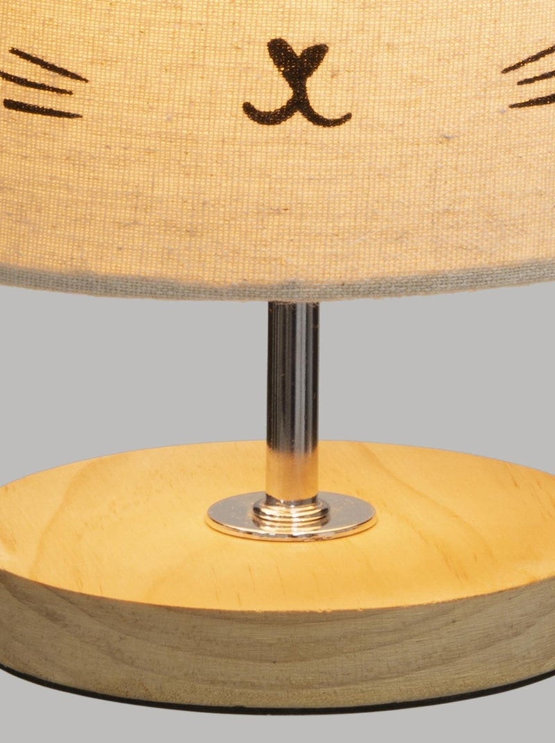 Lampada con paralume a forma di gatto Grigio chiaro - Kiabi