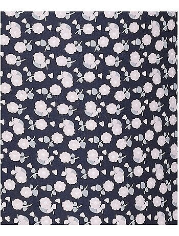 Lampada da comodino con base in cotone blu - SAUTHON