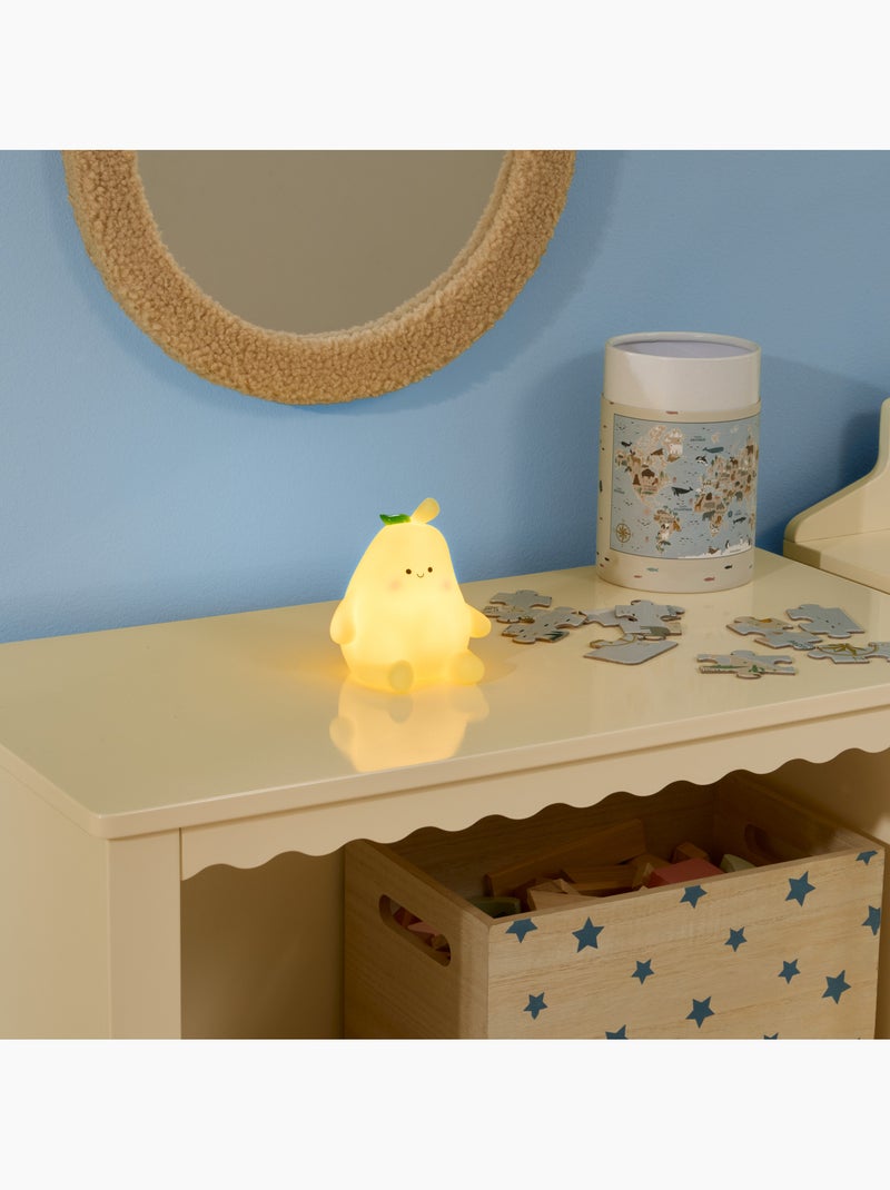 Lampada da notte a forma di pera ricaricabile per bambini Arancione - Kiabi