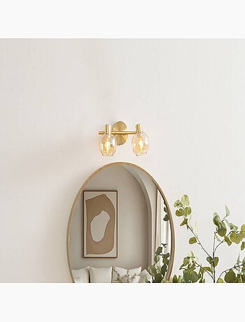 Lampada da parete a soffitto pilia ambra 28x11cm