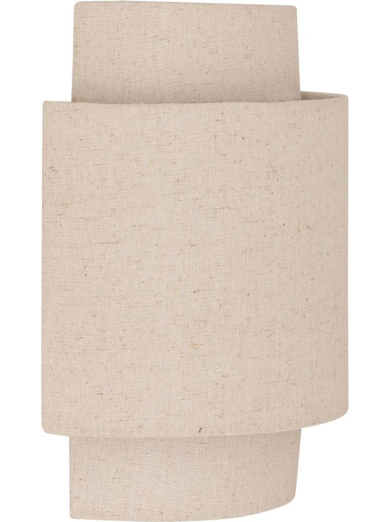 Lampada da parete nahel in lino beige 20x13cm Beige - Kiabi