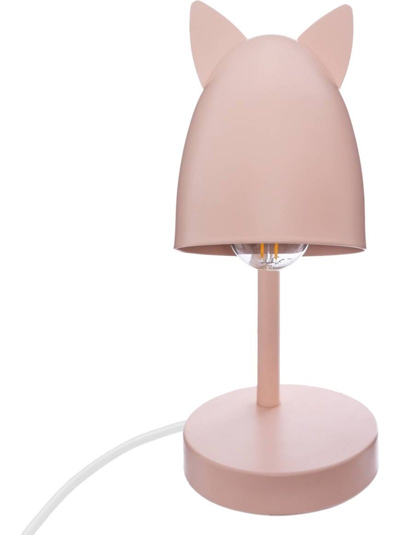 Lampada da tavolo con orecchie h.31cm in metallo rosa Rosa - Kiabi