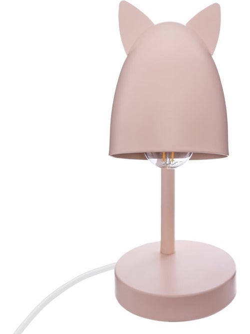 Lampada da tavolo con orecchie h.31cm in metallo rosa - Kiabi