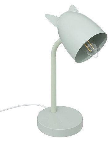 Lampada da tavolo con orecchie h.31cm in metallo rosa