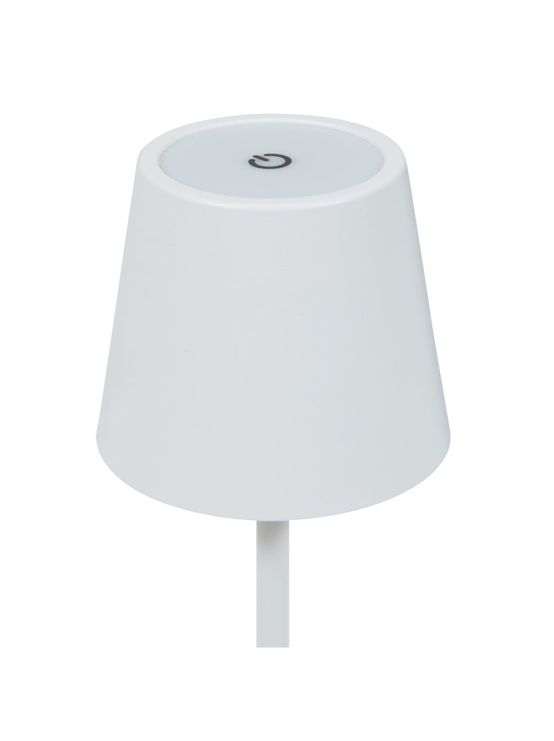 Lampada da tavolo da esterno a LED ricaricabile Bianco - Kiabi