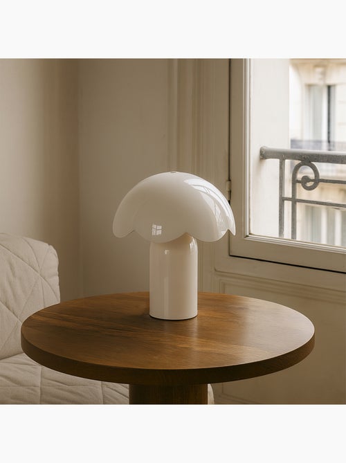 Lampada da tavolo decorativa in metallo con paralume arrotondato - Kiabi