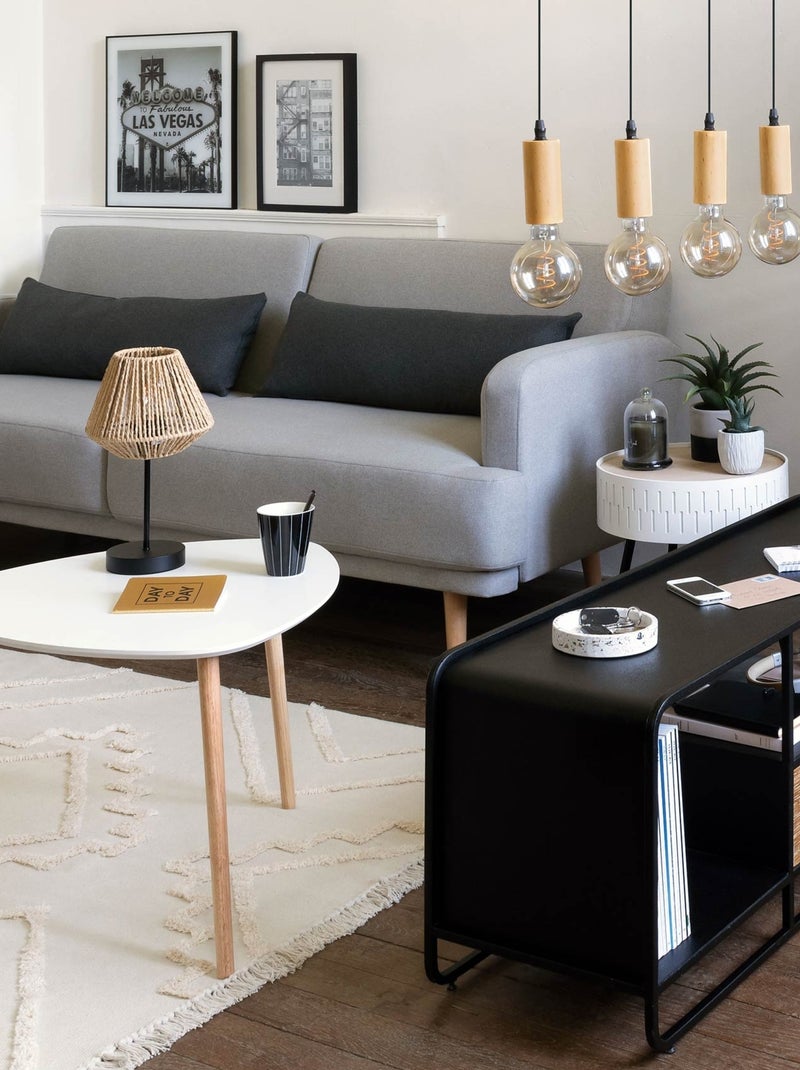 Lampada da tavolo in corda Beige - Kiabi