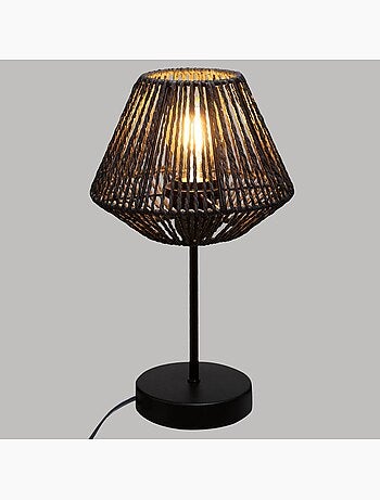 Lampada da tavolo in corda