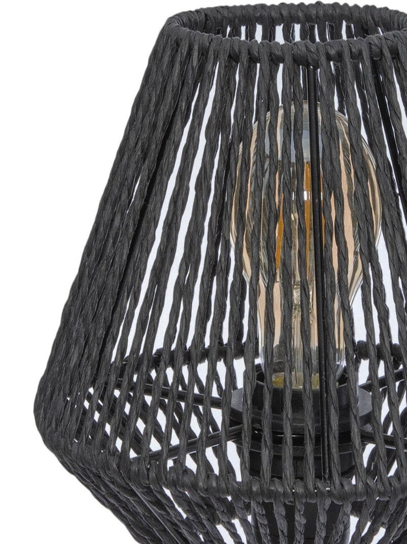 Lampada da tavolo in corda Nero - Kiabi