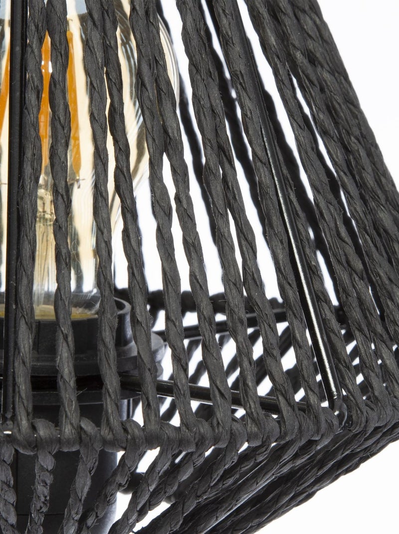 Lampada da tavolo in corda Nero - Kiabi