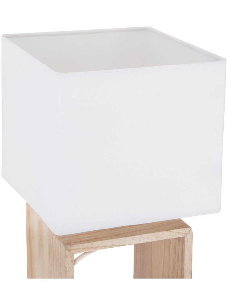 Lampada da tavolo quadrata Bianco - Kiabi