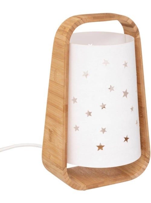 Lampada da tavolo stelle h.28cm bambù - Kiabi Lampada da tavolo stelle h.28cm bambù - Kiabi