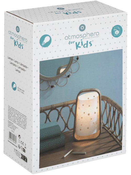 Lampada da tavolo stelle h.28cm bambù - Kiabi Lampada da tavolo stelle h.28cm bambù - Kiabi