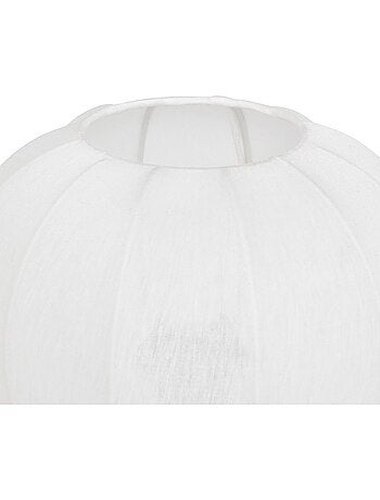 Lampada da tavolo tobie argento cotone h33cm