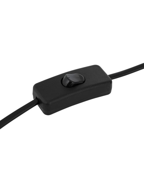 Lampada da tavolo tobie argento cotone h33cm - Kiabi