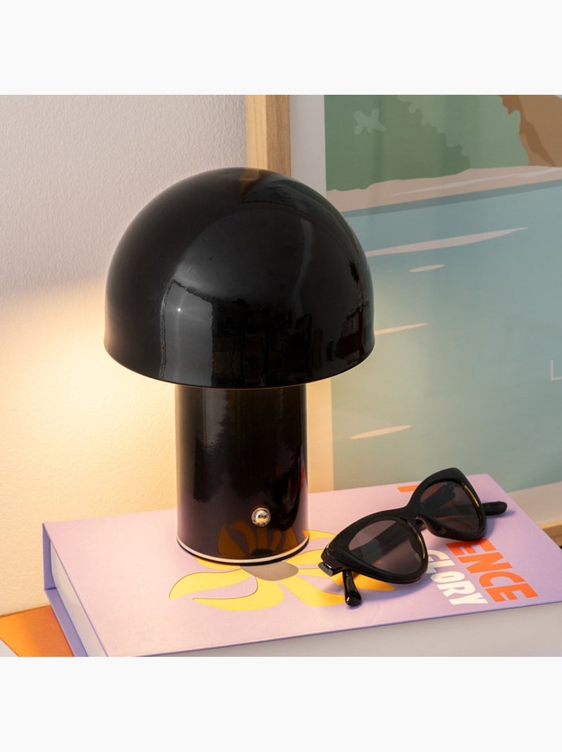 Lampada da tavolo usb a led zola nera h20cm Nero - Kiabi