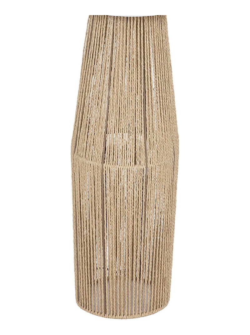 Lampada da terra bimateriale Beige - Kiabi