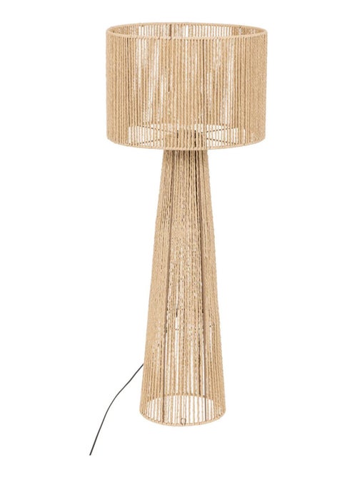 Lampada da terra diritta in stile juta - Kiabi
