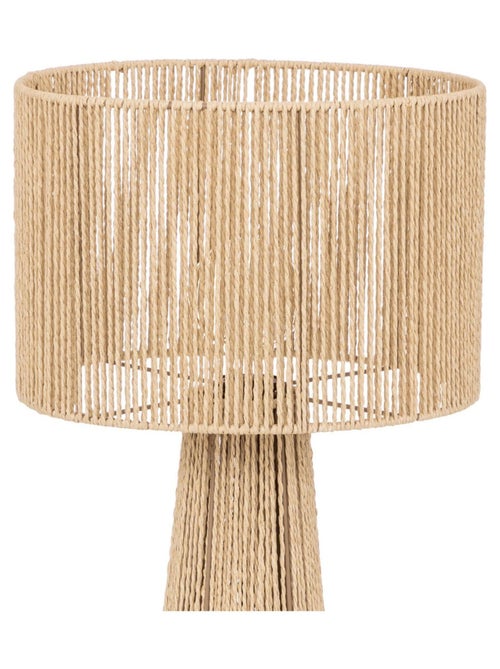 Lampada da terra diritta in stile juta - Kiabi