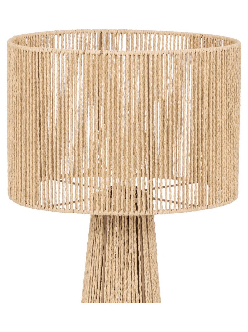 Lampada da terra diritta in stile juta Beige - Kiabi