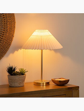 Lampada in metallo jiling h47cm bianco