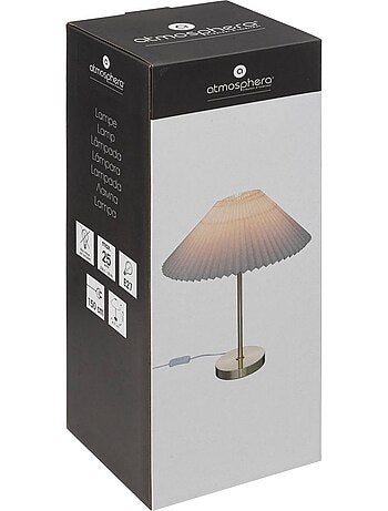 Lampada in metallo jiling h47cm bianco